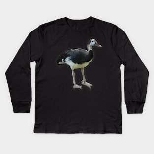 Spur-Winged Goose Kids Long Sleeve T-Shirt